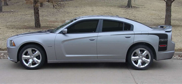 Profile View of 2014 Dodge Charger Hockey Stripes HOCKEY SERIES 2011-2014